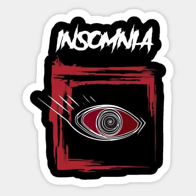 insomnia Sticker by Kevindoa